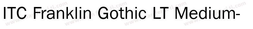 ITC Franklin Gothic LT Medium字体转换